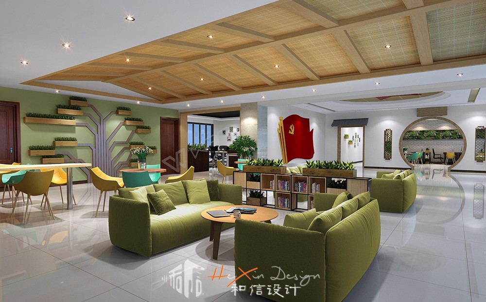 成都機投鎮九金社區辦公室設計效果圖 成都機投鎮九金社區辦公室設計效果圖